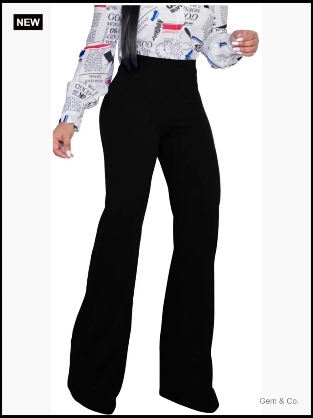 High Waisted Stretchy Bootcut Pull On Dress Pants Womens Work Pants Casual